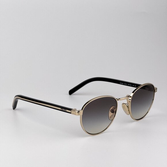 Prada PRB52S Sunglasses – Gold Round Frame Grey Gradient Lenses | Model ZVN02C - Picture 5 of 9